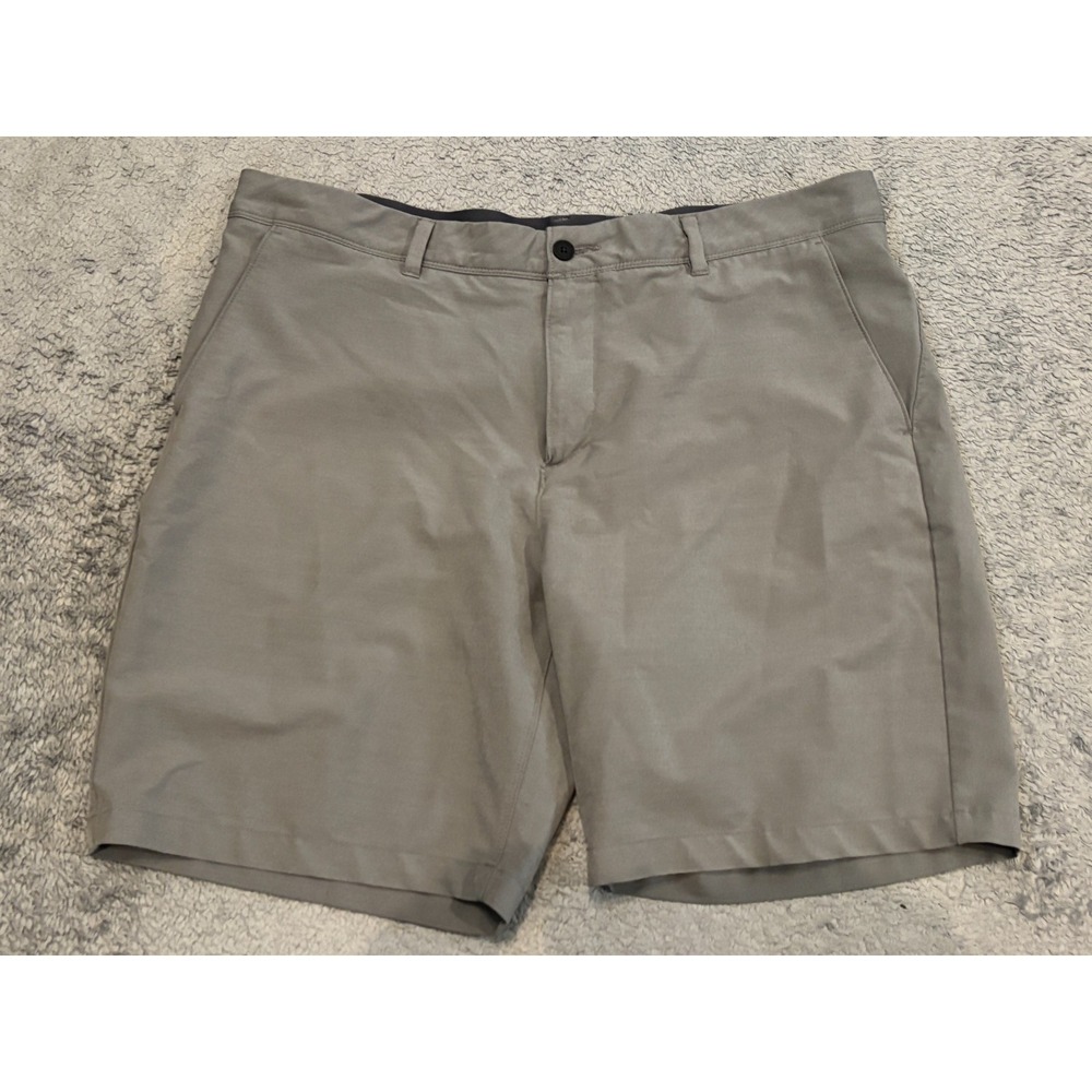 VRST Gray Tech Shorts Mens 40 Athletic Golf Casual Stretch Pockets Grip Waist 7"